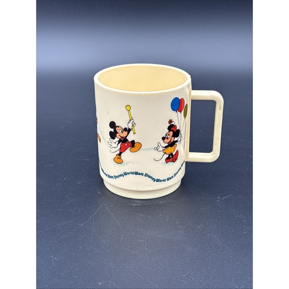 1970s Walt Disney World "Mickey's Marching Band" Parade Mug by Deka Plastics
